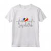Seychelles Heartbeat Pride - Maglietta Bandiera delle Seychelles - Souvenir Radici delle Seychelles