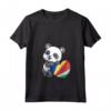 Donna Bandiera delle Seychelles Cuore Panda Pride - Maglietta Souvenir delle Radici delle Seychelles - Ideale per Mostrare Orgoglio e Amore per le Seychelles