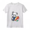 Donna Bandiera delle Seychelles Cuore Panda Pride - Maglietta Souvenir delle Radici delle Seychelles - Ideale per Mostrare Orgoglio e Amore per le Seychelles