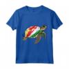 Tartaruga Bandiera Seychelles Maglietta Pride - Souvenir Seychelles - Ideale per Mostrare l'Orgoglio delle Seychelles - Regalo Unico per Famiglia e Amici