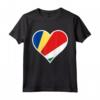 Bandiera delle Seychelles Cuore Seychelles Regali Love - Maglietta Patriottica per Mostrare il Tuo Sostegno e Amore alla Patria