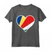 Bandiera delle Seychelles Cuore Seychelles Regali Love - Maglietta Patriottica per Mostrare il Tuo Sostegno e Amore alla Patria