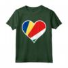 Bandiera delle Seychelles Cuore Seychelles Regali Love - Maglietta Patriottica per Mostrare il Tuo Sostegno e Amore alla Patria