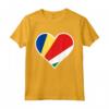 Bandiera delle Seychelles Cuore Seychelles Regali Love - Maglietta Patriottica per Mostrare il Tuo Sostegno e Amore alla Patria