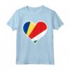 Bandiera delle Seychelles Cuore Seychelles Regali Love - Maglietta Patriottica per Mostrare il Tuo Sostegno e Amore alla Patria