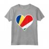 Bandiera delle Seychelles Cuore Seychelles Regali Love - Maglietta Patriottica per Mostrare il Tuo Sostegno e Amore alla Patria