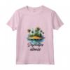 Donna Seychelles Paradise Travel - T-shirt Vacanze Tropicale con Collo a V - Ideale per Turisti Stagionali