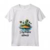 Donna Seychelles Paradise Travel - T-shirt Vacanze Tropicale con Collo a V - Ideale per Turisti Stagionali
