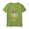 Souvenir delle Seychelles - Maglietta Viaggio con Collo a V - Ideale per Vacanze o Viaggi - Esplora, Colleziona, Viaggia - Seychelles