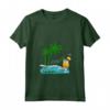 Donna Seychelles Palme Spiaggia Vacanza Isole Souvenir La Digue Maglietta con Collo a V - Ideale per la tua Vacanza da Sogno alle Seychelles