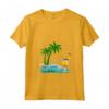 Donna Seychelles Palme Spiaggia Vacanza Isole Souvenir La Digue Maglietta con Collo a V - Ideale per la tua Vacanza da Sogno alle Seychelles