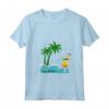 Donna Seychelles Palme Spiaggia Vacanza Isole Souvenir La Digue Maglietta con Collo a V - Ideale per la tua Vacanza da Sogno alle Seychelles