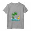 Donna Seychelles Palme Spiaggia Vacanza Isole Souvenir La Digue Maglietta con Collo a V - Ideale per la tua Vacanza da Sogno alle Seychelles