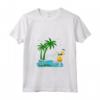 Donna Seychelles Palme Spiaggia Vacanza Isole Souvenir La Digue Maglietta con Collo a V - Ideale per la tua Vacanza da Sogno alle Seychelles