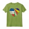 Cuore Bandiera Francese Seychelles | Francia Radici Bandiera Seychelles Maglietta - Design Vintage per Uomini, Donne e Bambini