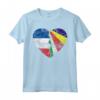 Cuore Bandiera Francese Seychelles | Francia Radici Bandiera Seychelles Maglietta - Design Vintage per Uomini, Donne e Bambini