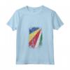 Donna HapTiger - Bandiera Paese Seychelles Maglietta con Collo a V - Souvenir delle Seychelles in Stile Grunge