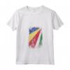 Donna HapTiger - Bandiera Paese Seychelles Maglietta con Collo a V - Souvenir delle Seychelles in Stile Grunge