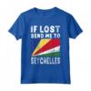 Seychelles Flag Souvenir Maglietta - Se perso mandami alle Seychelles - Ideale come Regalo o Souvenir Unico