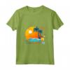 Donna HapTiger Palme Conchiglie - Maglietta Souvenir Vacanza Tropicale con Collo a V - Ideale per Regalare o Ricordare una Vacanza Esotica