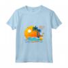 Donna HapTiger Palme Conchiglie - Maglietta Souvenir Vacanza Tropicale con Collo a V - Ideale per Regalare o Ricordare una Vacanza Esotica