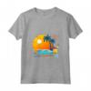 Donna HapTiger Palme Conchiglie - Maglietta Souvenir Vacanza Tropicale con Collo a V - Ideale per Regalare o Ricordare una Vacanza Esotica