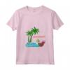 Donna Seychelles Palme Spiaggia Vacanza Isole La Digue Souvenir Maglietta - Ideale per Regalo Viaggiatore - Vacanza Esotica