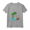 Donna Seychelles Palme Spiaggia Vacanza Isole La Digue Souvenir Maglietta - Ideale per Regalo Viaggiatore - Vacanza Esotica