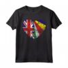 Seychelles Roots | Mezza bandiera britannica | Bandiera delle Seychelles del Regno Unito Maglietta - Ideale per Compleanno, Festa della Mamma, Mese del Patrimonio Ispanico o Natale