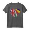 Seychelles Roots | Mezza bandiera britannica | Bandiera delle Seychelles del Regno Unito Maglietta - Ideale per Compleanno, Festa della Mamma, Mese del Patrimonio Ispanico o Natale