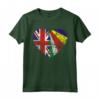 Seychelles Roots | Mezza bandiera britannica | Bandiera delle Seychelles del Regno Unito Maglietta - Ideale per Compleanno, Festa della Mamma, Mese del Patrimonio Ispanico o Natale