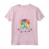 Donna HapTiger - Maglietta Tropicale con Motivo Esotico di Palme, Squalo e Tartarughe Marine - Ideale come Souvenir per Vacanze Mare