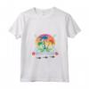 Donna HapTiger - Maglietta Tropicale con Motivo Esotico di Palme, Squalo e Tartarughe Marine - Ideale come Souvenir per Vacanze Mare