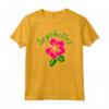 T-shirt HapTiger Island Paradise Hibiscus - Souvenir Seychelles - Maglietta Fiorita Rosa