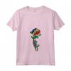 Donna Souvenir Radici Bandiera delle Seychelles - Maglietta con Rose e Scheletro - Ideale per Turisti e Residenti delle Seychelles