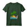 Donna Seychelles Palme Spiaggia Vacanza La Digue Isole Souvenir Maglietta con Collo a V - Ideale per la tua Vacanza da Sogno alle Seychelles - Regalo Unico per Amanti dei Viaggi