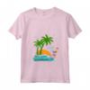 Donna Seychelles Palme Spiaggia Vacanza La Digue Isole Souvenir Maglietta con Collo a V - Ideale per la tua Vacanza da Sogno alle Seychelles - Regalo Unico per Amanti dei Viaggi