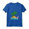 Donna Seychelles Palme Spiaggia Vacanza La Digue Isole Souvenir Maglietta con Collo a V - Ideale per la tua Vacanza da Sogno alle Seychelles - Regalo Unico per Amanti dei Viaggi