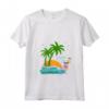 Donna Seychelles Palme Spiaggia Vacanza La Digue Isole Souvenir Maglietta con Collo a V - Ideale per la tua Vacanza da Sogno alle Seychelles - Regalo Unico per Amanti dei Viaggi