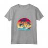Donna Seychelles Palme Spiaggia Tramonto Vacanza La Digue Souvenir Maglietta - Ideale per Snorkeling e Immersioni - Acquista Online