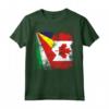 Radici delle Seychelles | Mezza Bandiera CANADESE - Maglietta Patriottica per Uomini, Donne e Bambini