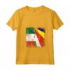 Donna Radici delle Seychelles Mezza Bandiera Italiana - Italia Seychelles Kids Maglietta con Collo a V - Regalo Orgoglio Nazionale
