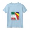 Donna Radici delle Seychelles Mezza Bandiera Italiana - Italia Seychelles Kids Maglietta con Collo a V - Regalo Orgoglio Nazionale