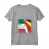 Donna Radici delle Seychelles Mezza Bandiera Italiana - Italia Seychelles Kids Maglietta con Collo a V - Regalo Orgoglio Nazionale