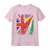 Bandiere delle Seychelles Regno Unito | Radici delle Seychelles britanniche Maglietta - Abbigliamento Vintage per Celebrare le Proprie Origini
