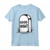 Lavoro nero della pietra tombale della buona notte Maglietta - T-shirt Dark con Lapide per Appassionati di Tatuaggi Macabri