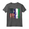 Sierra Leone RADICI Mezza Bandiera Americana USA BANDIERA Maglietta - Patriot Heart Apparel for American Sierra Leoneans - Ideal for Birthday, Mother's Day, Hispanic Heritage Month
