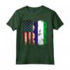 Sierra Leone RADICI Mezza Bandiera Americana USA BANDIERA Maglietta - Patriot Heart Apparel for American Sierra Leoneans - Ideal for Birthday, Mother's Day, Hispanic Heritage Month