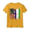 Sierra Leone RADICI Mezza Bandiera Americana USA BANDIERA Maglietta - Patriot Heart Apparel for American Sierra Leoneans - Ideal for Birthday, Mother's Day, Hispanic Heritage Month