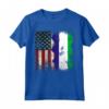Sierra Leone RADICI Mezza Bandiera Americana USA BANDIERA Maglietta - Patriot Heart Apparel for American Sierra Leoneans - Ideal for Birthday, Mother's Day, Hispanic Heritage Month